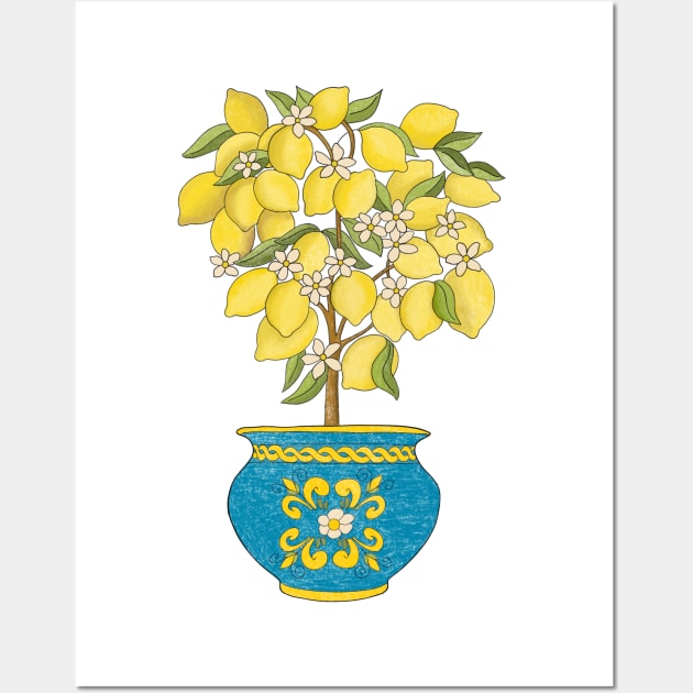 Lemon Tree Wall Art by Katia Galante Art